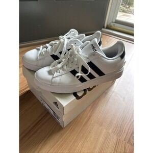 adidas Grand Court 2.0 Women's Sneakers Size 7.5 White/Black GW9214